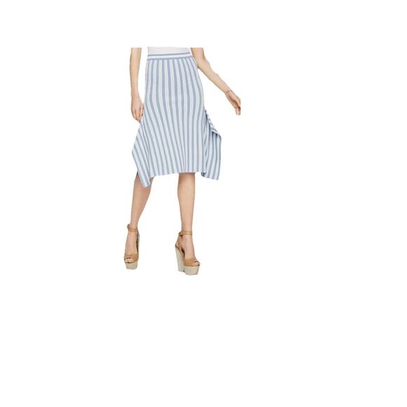 BCBG Maxazria Eden Stripes Skirt Size M Blue & White Stripes MSRP$268 - Picture 3 of 7